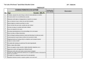 The Ultimate Autism Checklist for Parents and Caregivers