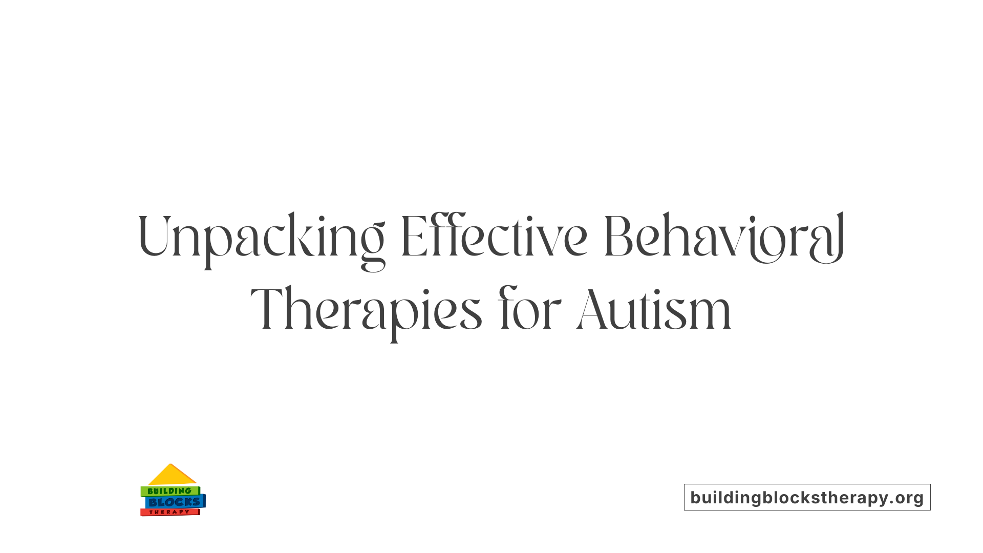 20 Autism Therapy Options Explained